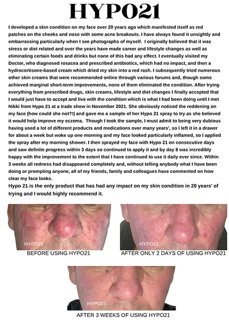 Spray purifiant pour la peau HYPO21 (paquet double)